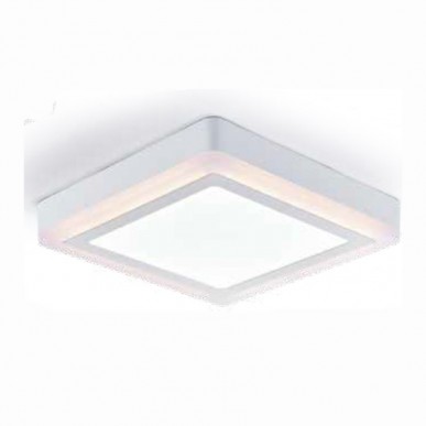 Ceiling Light 1018, Square, Round, White Ceiling Light 1018, Square, Round, White