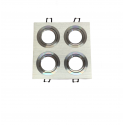 Downlight A1345-4L-Sq, Black, Sliver, White