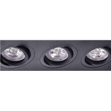 Downlight A1345-2L/3L, White, Black, Silver, SG