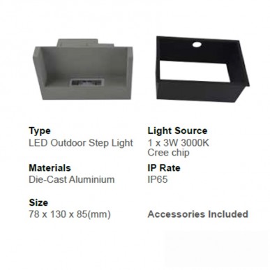 Outdoor Light GLHI9521, 3W