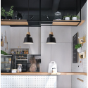 Pendant Light 1789 / 3, Black, Rose Gold