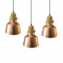 Pendant Light 1789 / 3, Black, Rose Gold