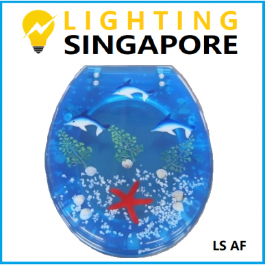 Polyresin Seashell Toilet Seat Cover